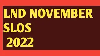 LND NOVEMBER SLOS 2022 | Download pdf file