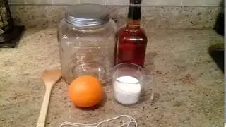 Homemade liquor Grand Marnier