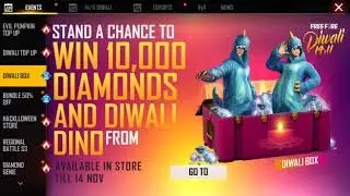 FREE FIRE DIWALI EVENT TOP UP & LATEST INFORMATION ON DIWALI EVENT.