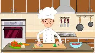 Copyright free animated stock footage - Chef