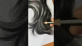 Charcoal Drawing | Hair Drawing | 