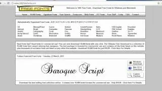 Font Installation