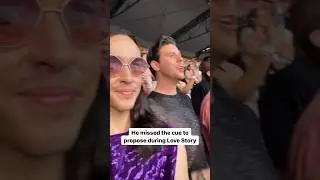 He missed the cue to propose 💔 #taylorswift #lovestory #erastour #melbourne