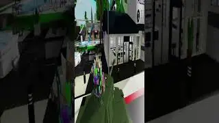 ROBLOX Brookhaven 🏡RP , Noob thinks he can destroy things with a  TANK!!!#shorts
