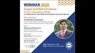 Scopus and Web of Science: Criteria, Suggestions and Tips