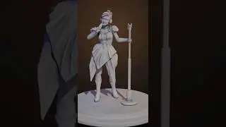 попозже выложу ещё видео процесса и итог! #blender #3d #zbrush #монеточка #подарок