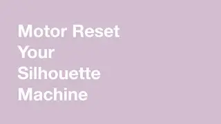 Cameo 4 Motor Reset