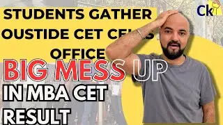 Students Gather outside CETCELL’s office | Big Mess-up in MBA CET Result