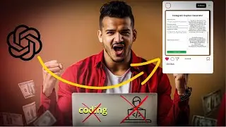Shocking! 😮 CHATGPT built this INSTAGRAM PAID Tool to make money, no coding skills required || Hindi