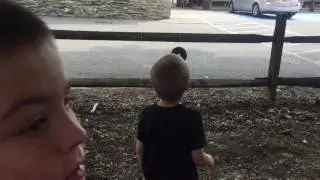 Emmitt chasing a donut