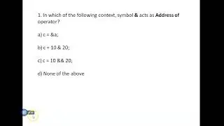 C Aptitude Questions || Series 6