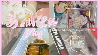 food diary, studying, spy x family, manga unboxing, figure unboxing l daily life vlog 🌸