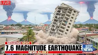64% Ring of Fire Volcanoes Now Active as M7.6 Earthquake Swarm Rocks Tonga and the Pacific Shifts!