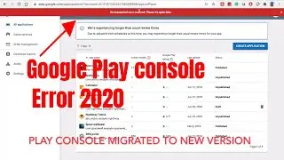 An unexpected error occurred. please try again later |Google play console