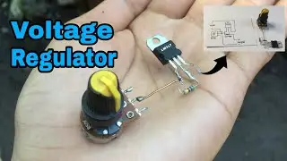 Simple Voltage Regulator Using LM317 Transistor