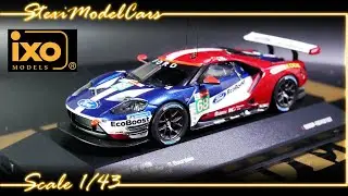 Ford GT (LM GTE-Pro) 2018 Le Mans - IXO - Hand, Muller, Bourdais - 1:43 1/43 modelcar presentation