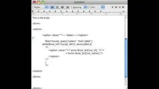 A Form Select Dynamic Drop-Down PHP Tutorial  CSS & PHP5