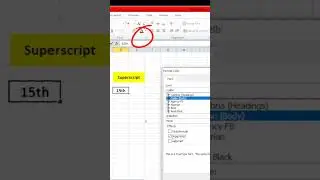 Excel Superscript and Subscript 