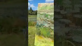 Обзор этюда со старой лодкой 30х40 холст, масло