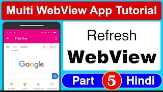 How to create Refresh Button in Action menu Toolbar | Create Refresh Web view Button | ToolBar