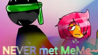 NEVER MET MEME