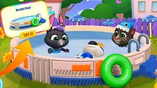 New Rocket Pool VS My Talking Tom Friends New Space Update (Android,iOS) Gameplay