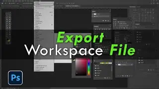 Save Workspace Setting and Export File In Photoshop - اردو / हिंदी`