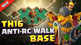 Why ALL RC-Walk Armies FAIL on This TH16 Base 🔥 Town Hall 16 Anti-RC Walk Base + Link