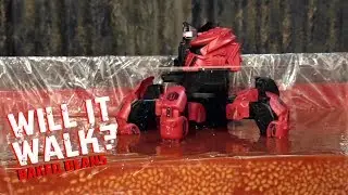Will It Walk? The Attacknid takes on Baked Beans!
