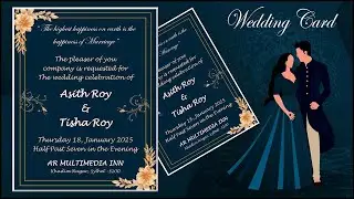 MS WORD TUTORIAL: How to Make Wedding Card MS Word || Wedding Card Design in Microsoft Word 2025 AR