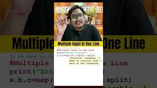 How to Take Multiple Inputs in Python in One Line 🔥 | Beginner Tutorial