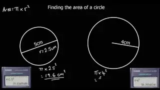 Finding the area of a circle