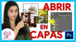 🔷 Importar varias IMÁGENES en CAPAS en Photoshop