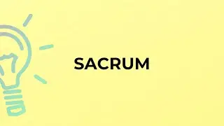 What is the meaning of the word SACRUM?