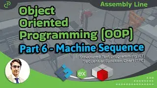 6. PLC Object Oriented Programming OOP of Assembly Line by Codesys simulated in factory IO #tutorial