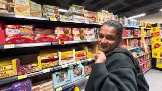 Gujrati couple grocery shopping in europ