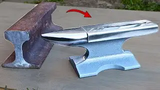 Turning a Rusty RAILROAD Track into an ANVIL