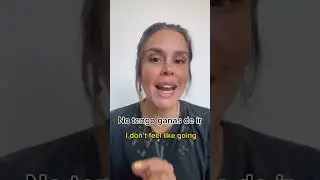 "I don't want to go" in Spanish #shorts
