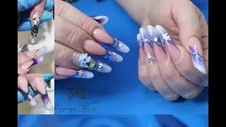 Complete replacement of everything! FRENCH/change shape and design/Correction of long nails