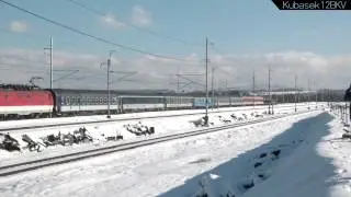 [TRAŤOVKA] 350 016 - R 442 Bohemia +650 minut zpoždění, Sakmarovo údolí (Louky nad Olší), 31.1.2015