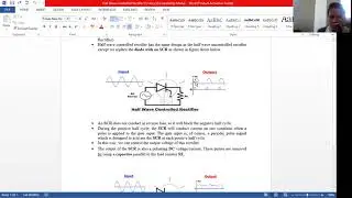Half Wave Controlled Rectifier