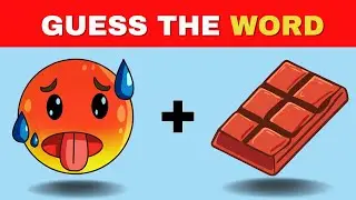 Can You Guess The WORD By Emoji? | Guess The Emoji 🤔
