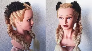 😱МНОГОРАЗОВЫЕ СЪЕМНЫЕ КОСЫ!!🔝 Прическа в школу за 5 минут для ленивых. LOZNITSA