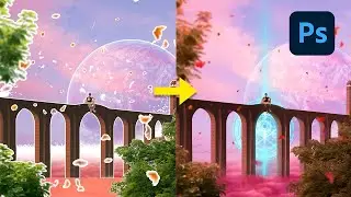 How I made Sky Bridge Art - [Speed Art]
