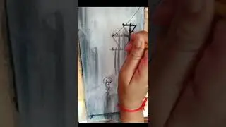 Rainy day painting shorts #shorts #viral #youtubeshorts #viralshorts  #ytshorts