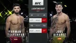Arman Tsarukyan vs Joel Alvarez COMPLETE UFC FIGHT HD