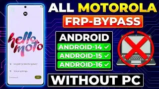 Motorola FRP Bypass 2026 | Remove Google Account (All Moto Devices) No PC