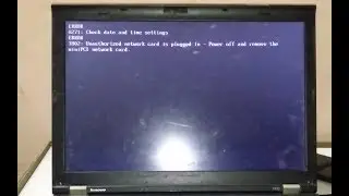 How to fix Lenovo ThinkPad Error 1802 unauthorized network card is plugin HD