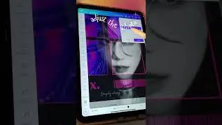 Color blocking poster in Canva tutorial #taeyeon #canva #poster #graphicdesign
