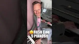 😳 Rush E on 5 Pianos at the same time!!!  